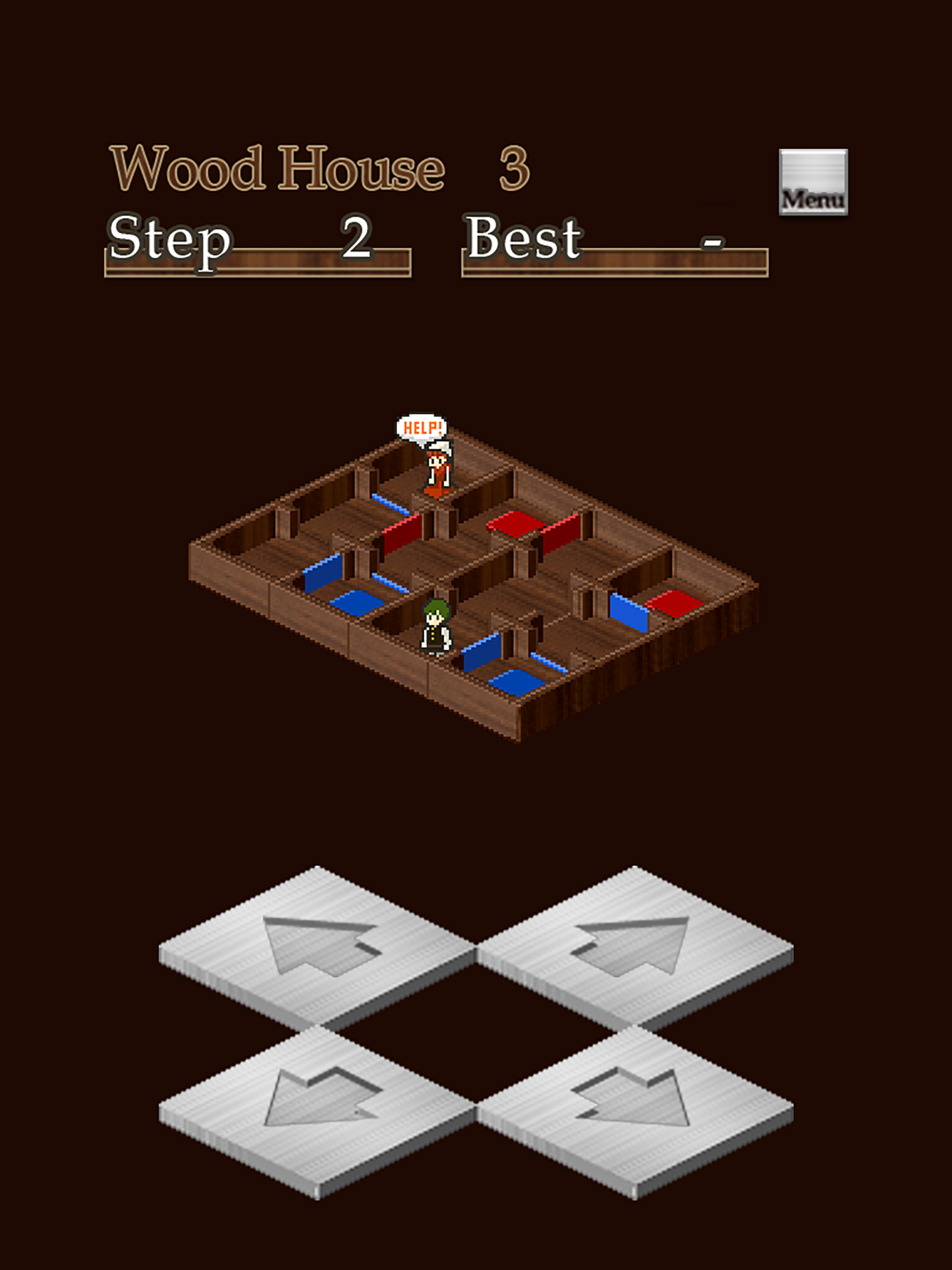 Labyrinth of Red and Blue
