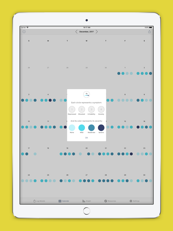 Screenshot #5 pour eMoods Bipolar Mood Tracker