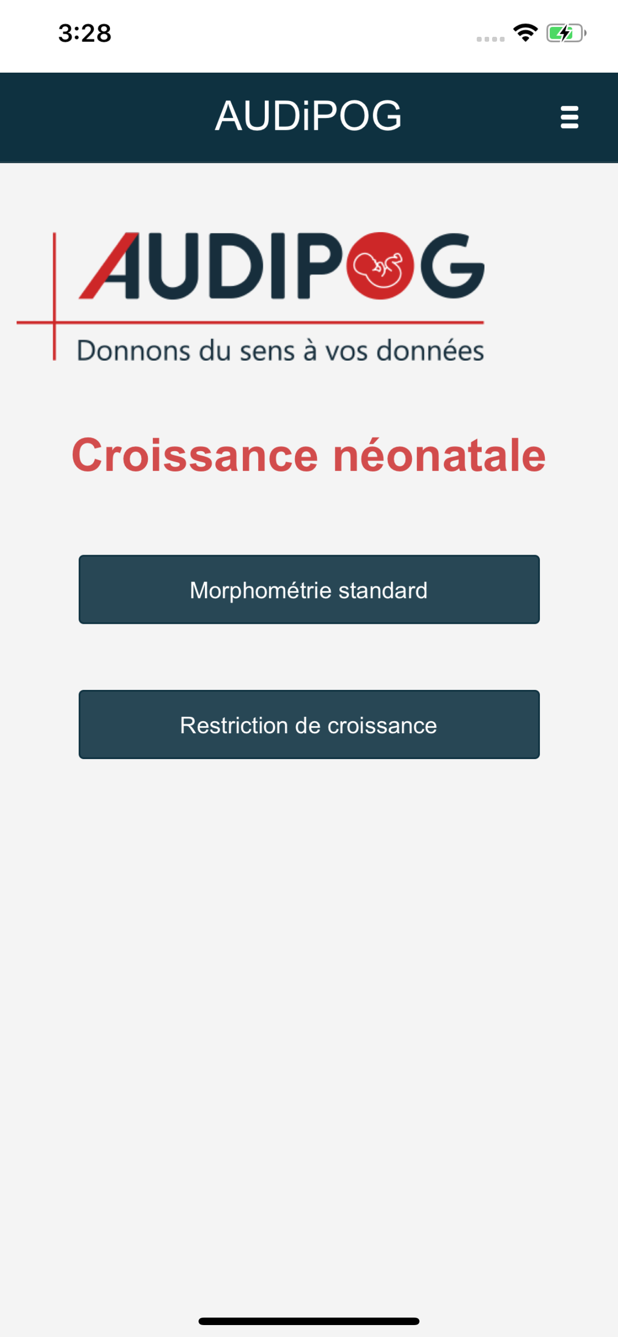 Croissance néonatale AUDIPOG