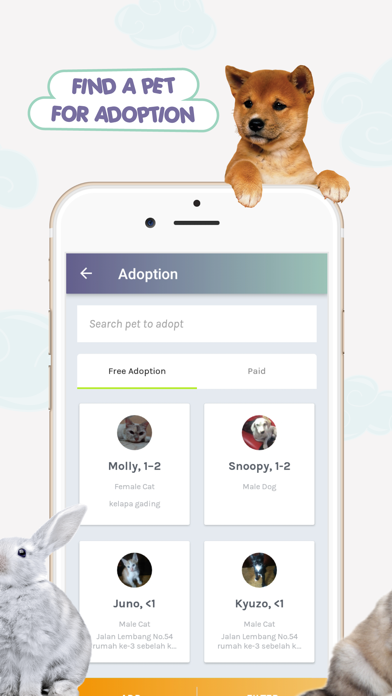 PETO - Pet Services + Adoption Screenshot