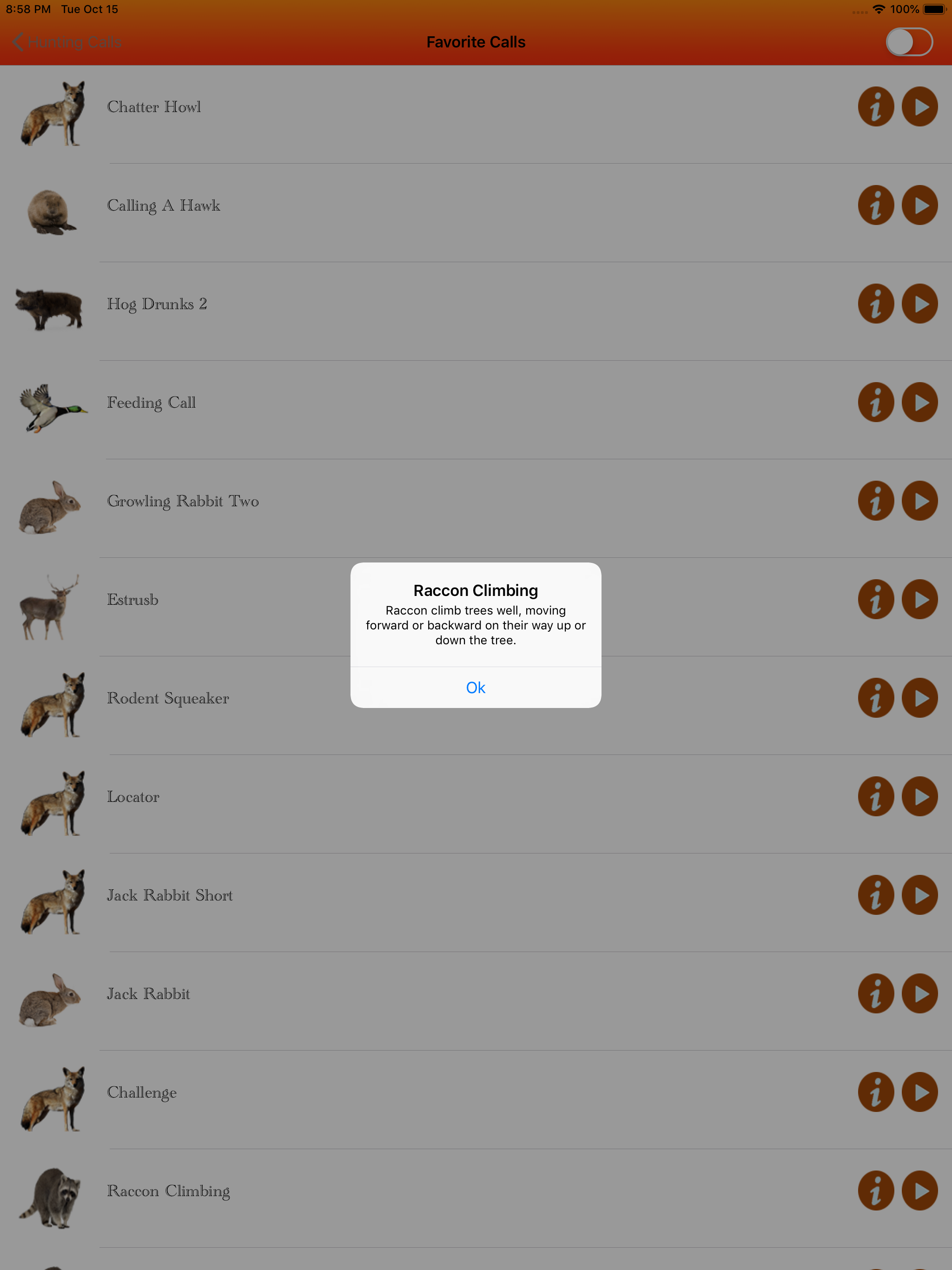 Hunting calls full -