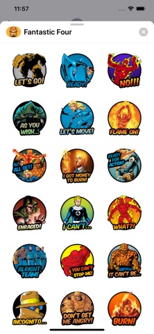 Fantastic Four Stickersのおすすめ画像2