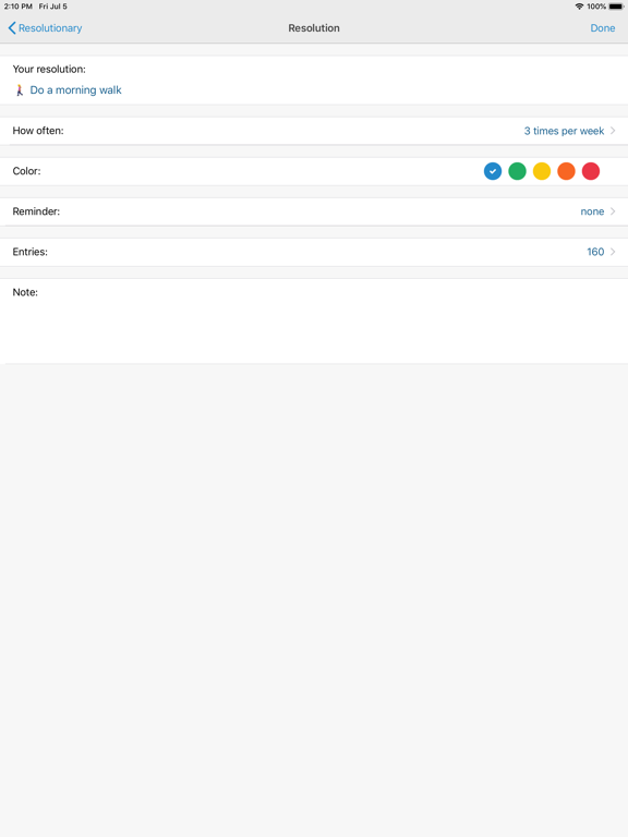 Screenshot #5 pour Resolutionary - Habit Tracker