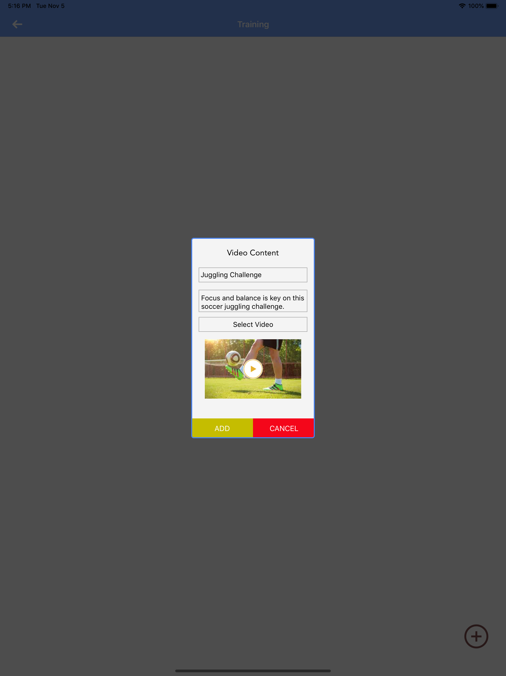 Football Tutorial App
