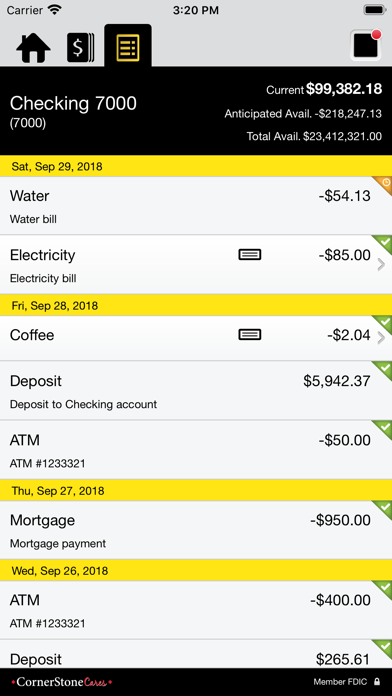CornerStone Bank (VA) Business Screenshot