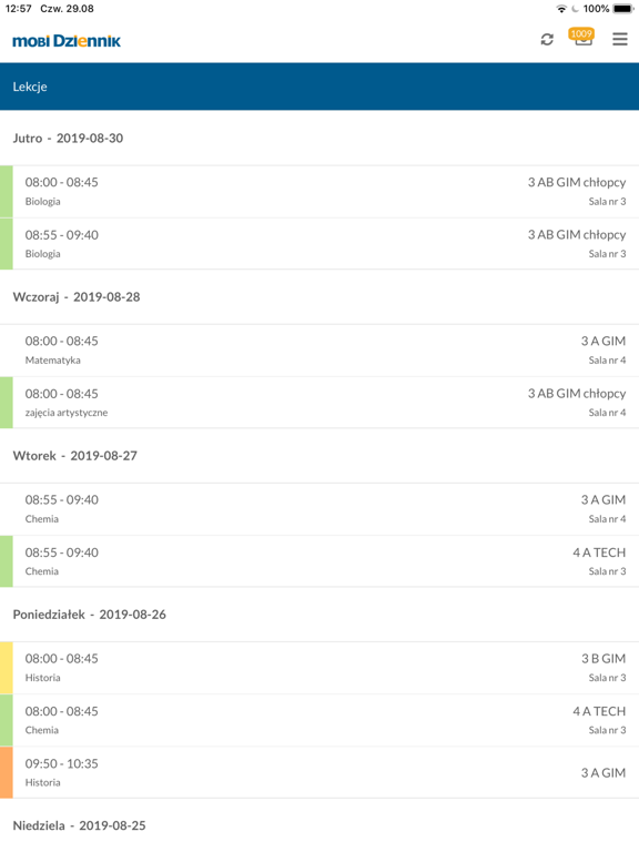 mobiDziennik iPad screenshot 3