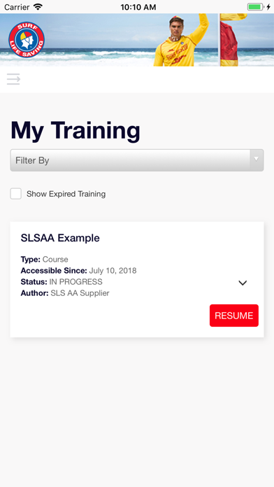 SLSA eLearning screenshot 2