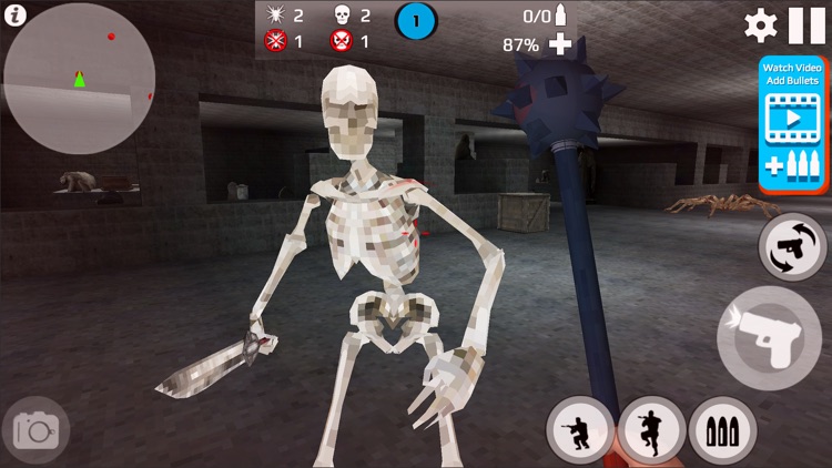Pixel Skeleton Shot : Dark War