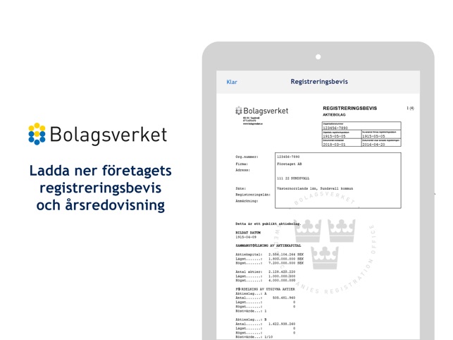 Bolagsverket on the App Store