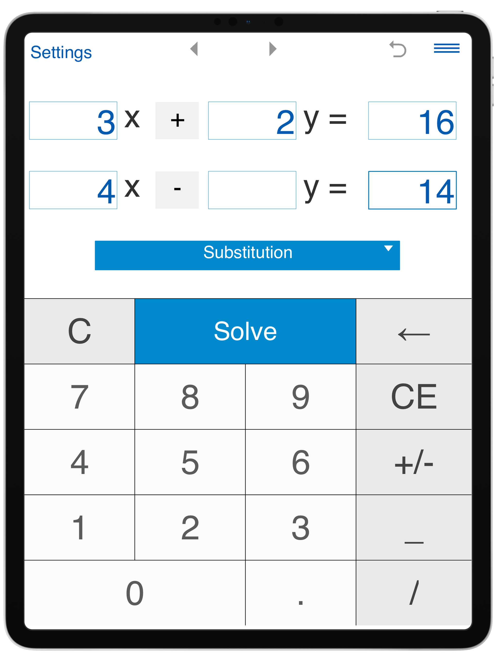 Systems of equations solver screenshot 7