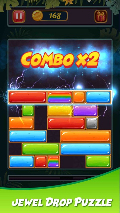 Screenshot #1 pour Jewel Sliding - Drop Puzzle