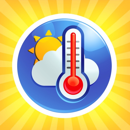 Weather Report on Map icon