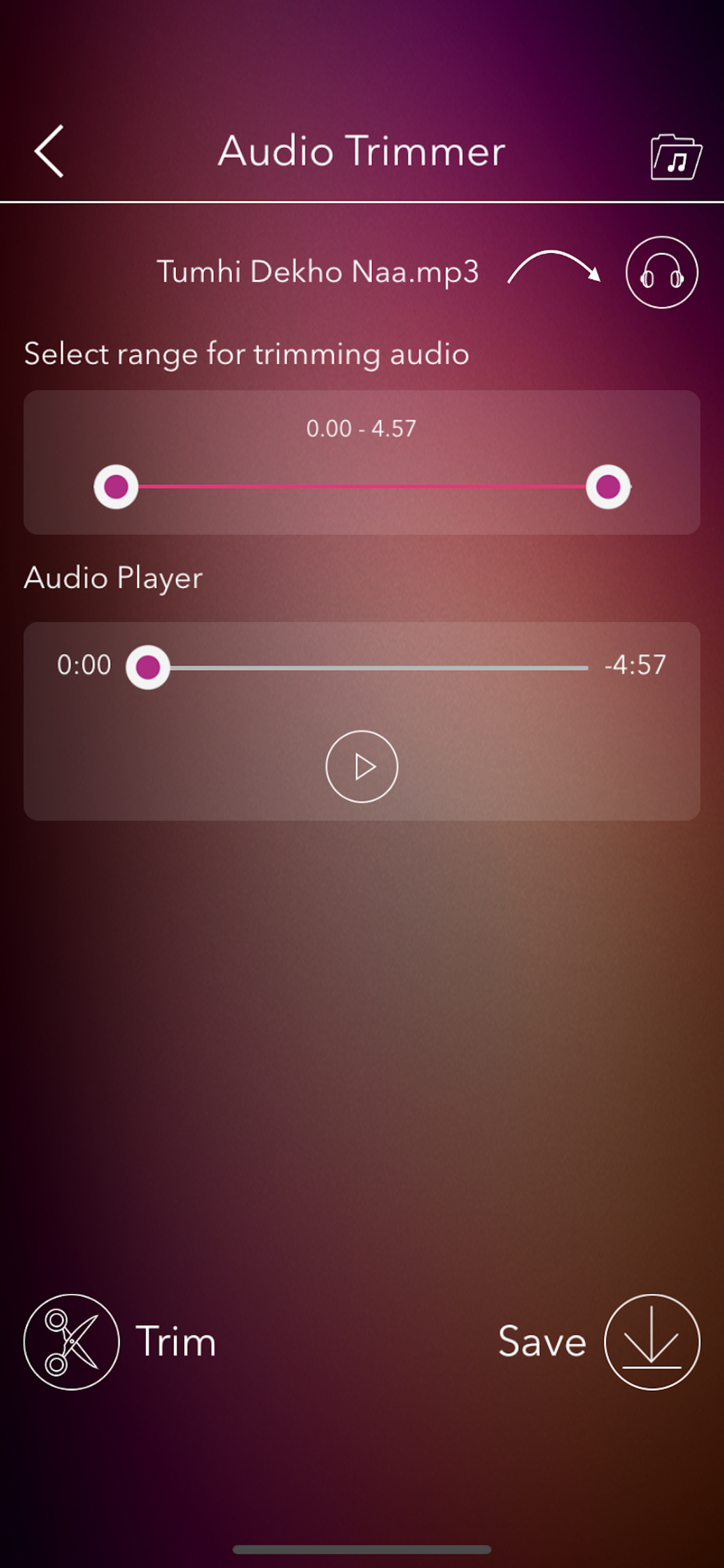 Audio Editor - Music Cutter