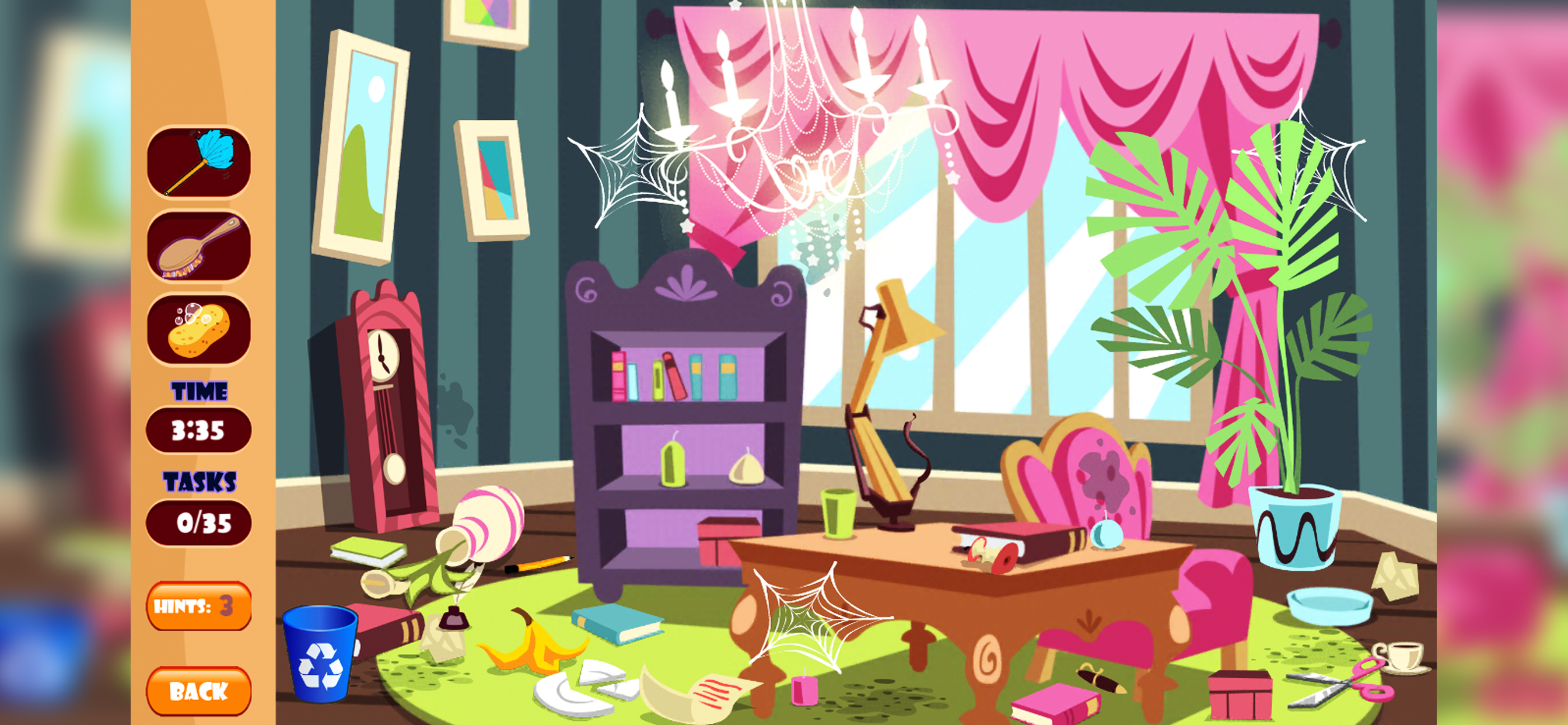 Princess Doll House Cleaning