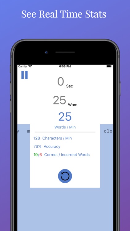 Typing Test game app: Keypad