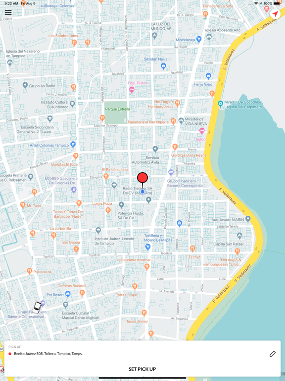 Eco - Taxis COBRA iPad screenshot 2 - Travel app