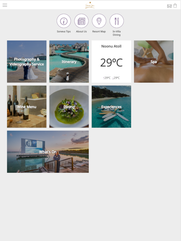 Soneva Jani iPad screenshot 1 - Travel app