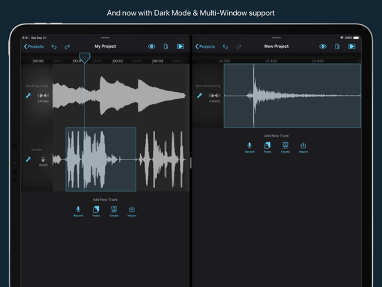 Hokusai Audio Editor iPad screenshot 6 - Music app