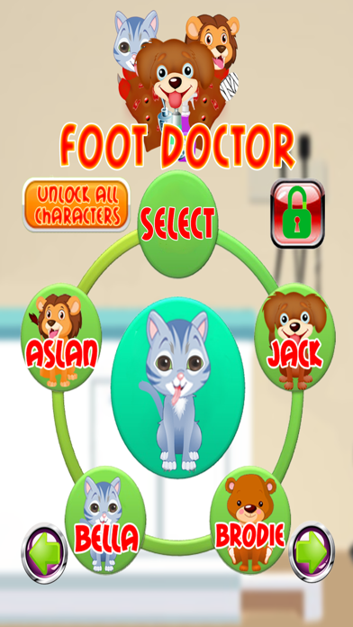 Baby Pet Foot Doctor Girl Game iPhone screenshot