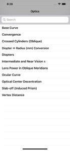 Optics Clinical Calculator screenshot #1 for iPhone