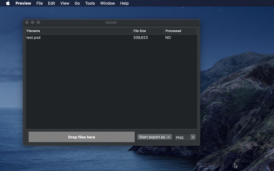 #1. Morph - PSD File Converter (macOS) 由: Shaun Hirst