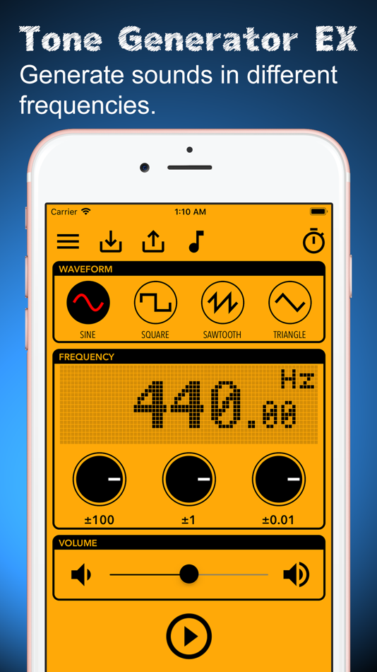 #1. Tone Generator EX (iOS) 由: An-Che Lee
