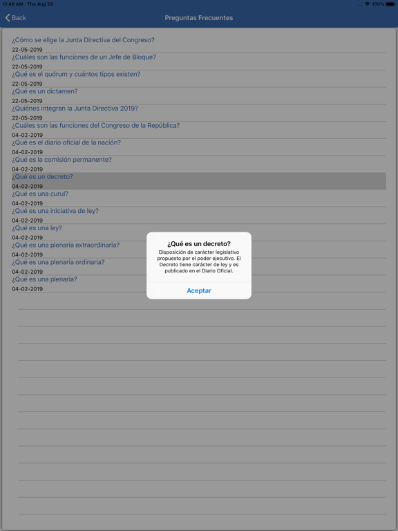 Congreso App Screenshot 6