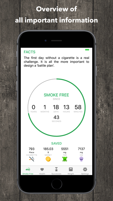 Screenshot #1 pour SmokeFree - smokeless