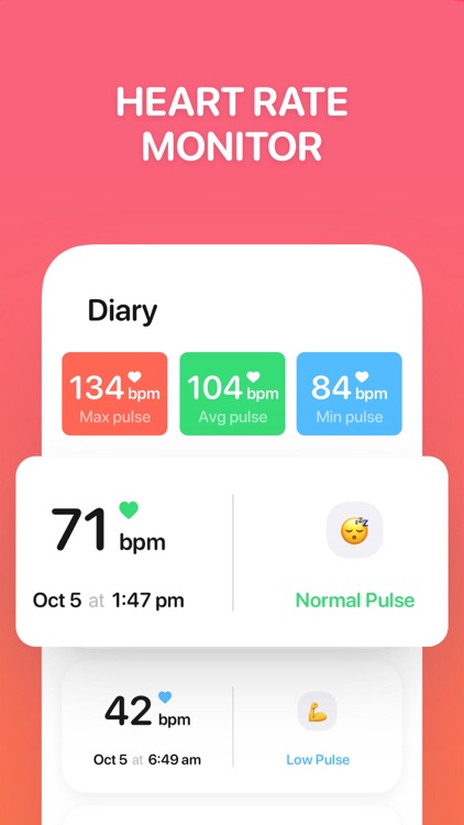 Pulse Beat. Heart Rate Monitor