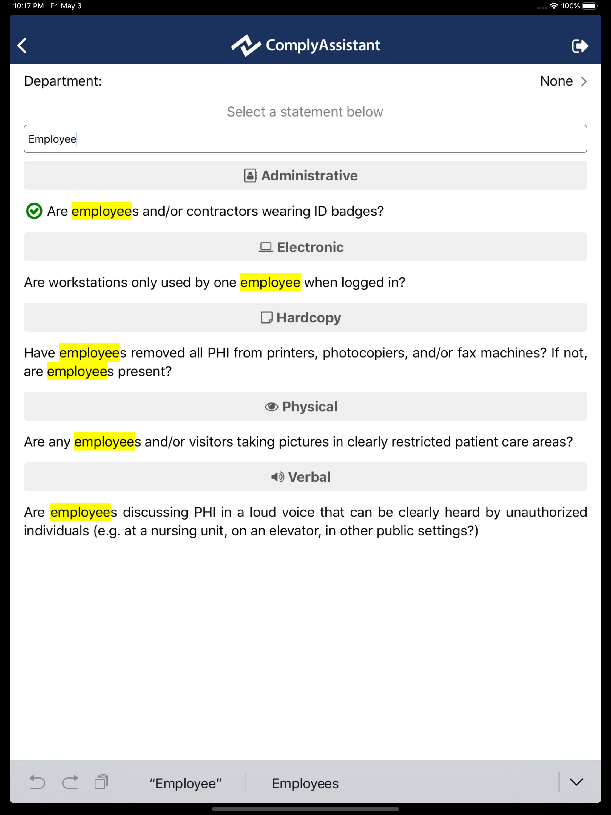 ComplyAssistantMobile screenshot 8