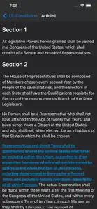 Patriot App (US Constitution) screenshot #3 for iPhone