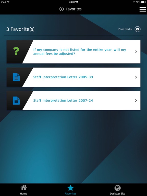 Nasdaq Reference Library iPad screenshot 4 - Finance app