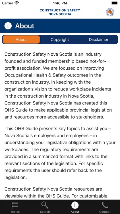 CSNS Guide to OHS Legislation screenshot-6