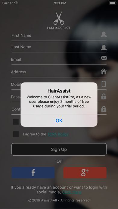 How to cancel & delete HairAssist from iphone & ipad 1
