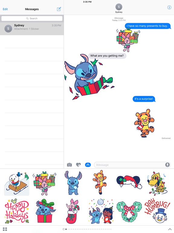 Screenshot #5 pour Disney Stickers: Holiday Cheer