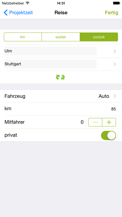 Screenshot #3 pour ZEP Zeiterfassung für Projekte