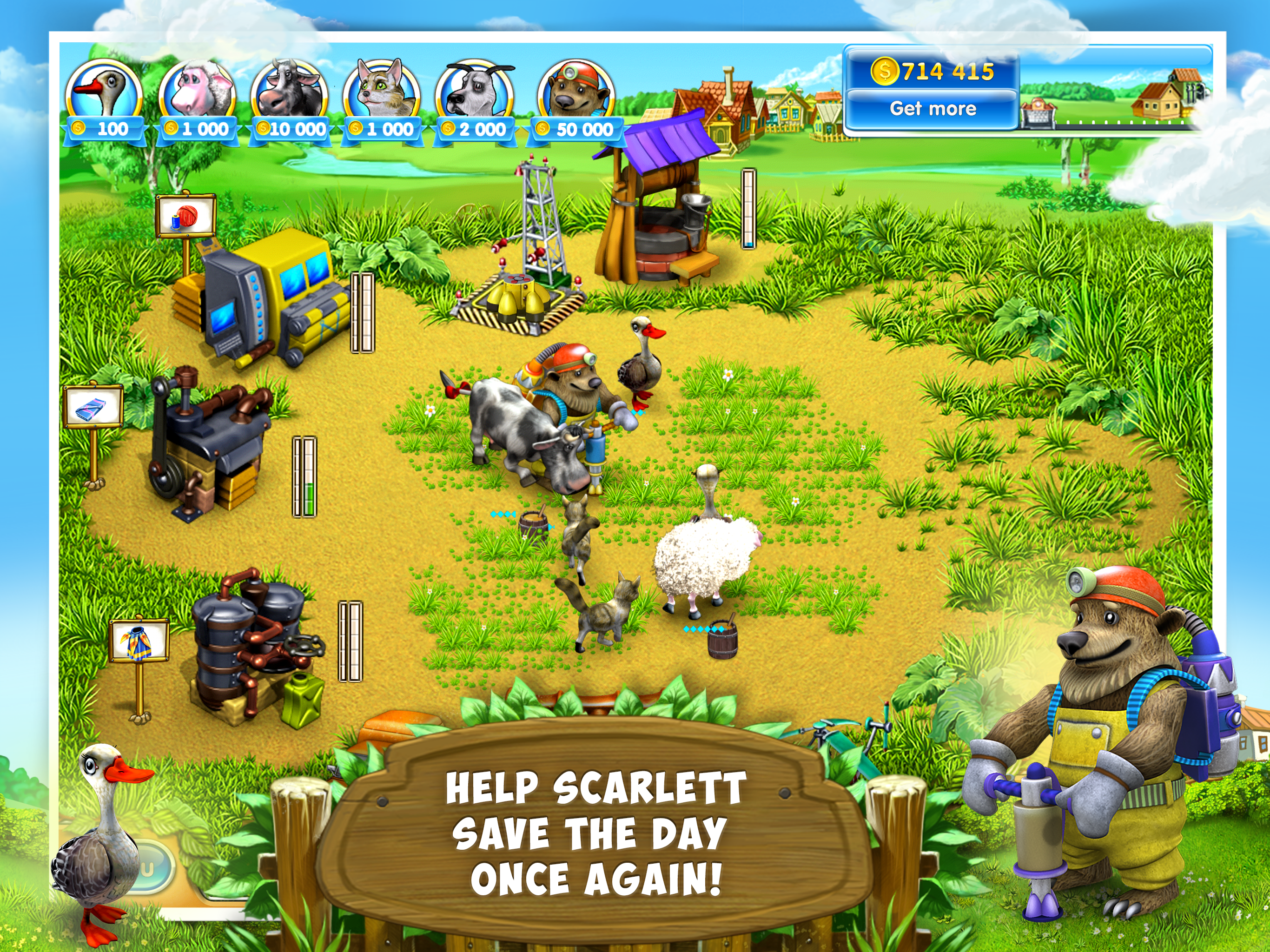 Farm Frenzy 3: Village HD Lite screenshot 3