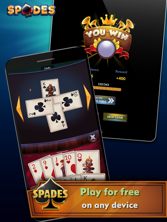 Spades - Offline iPad screenshot 4 - Games app