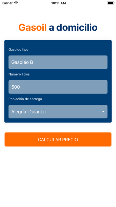 Screenshot #1 pour Gasoil a domicilio
