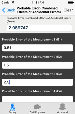Game screenshot Engineering Survey Calculator apk