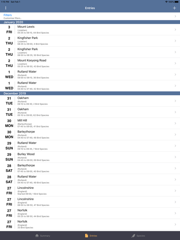 Screenshot #4 pour Bird Journal