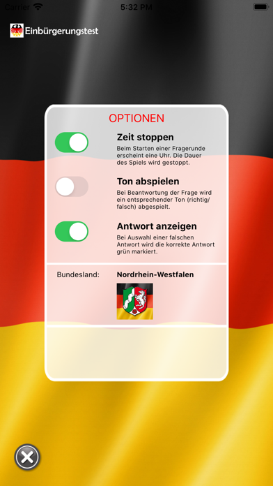 Einbürgerungstest App Screenshot