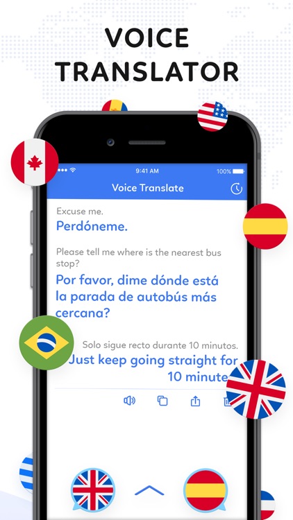 Voice to Voice Translator App screenshot-0