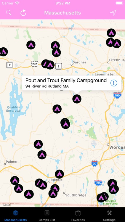 Massachusetts – Camp & RV's