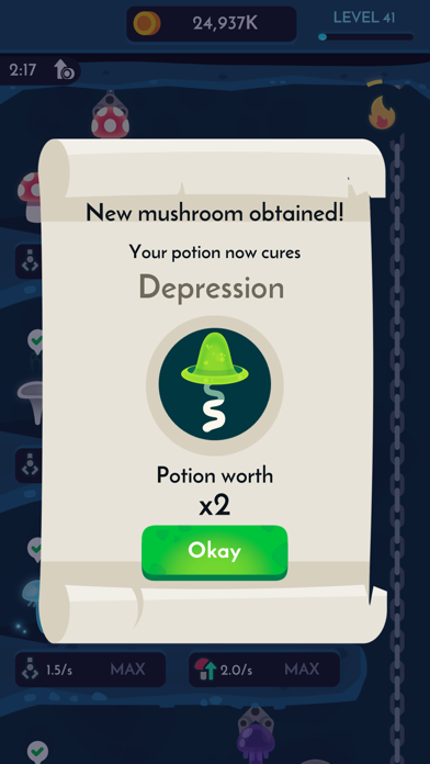Magic Mushrooms - Idle Game screenshot 2