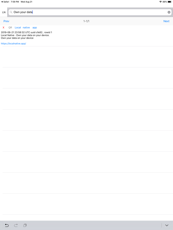 Local Native iPad screenshot 3 - Productivity app