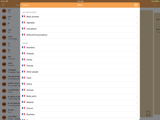 iSabi™ French+ iPad screenshot 1 - Education app