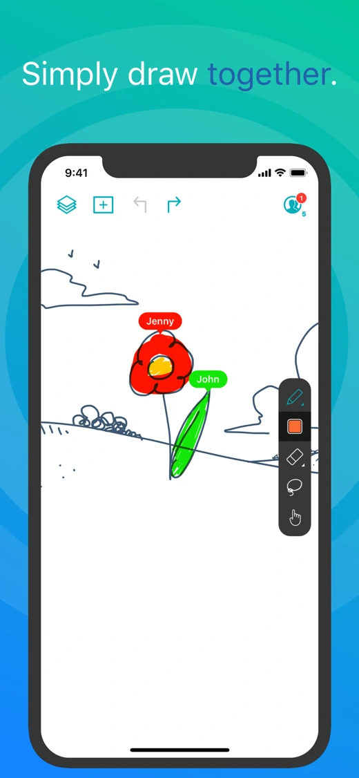 Inko › Whiteboard: Draw+Pencil screenshot 1