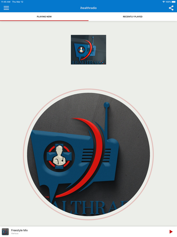 ihealthradio iPad screenshot 1 - Music app