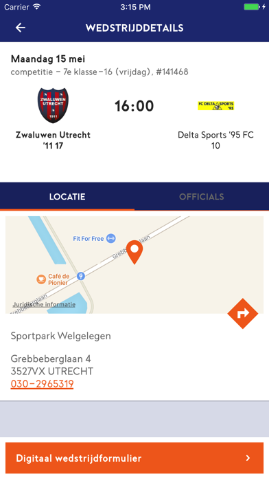 Wedstrijdzaken Screenshot